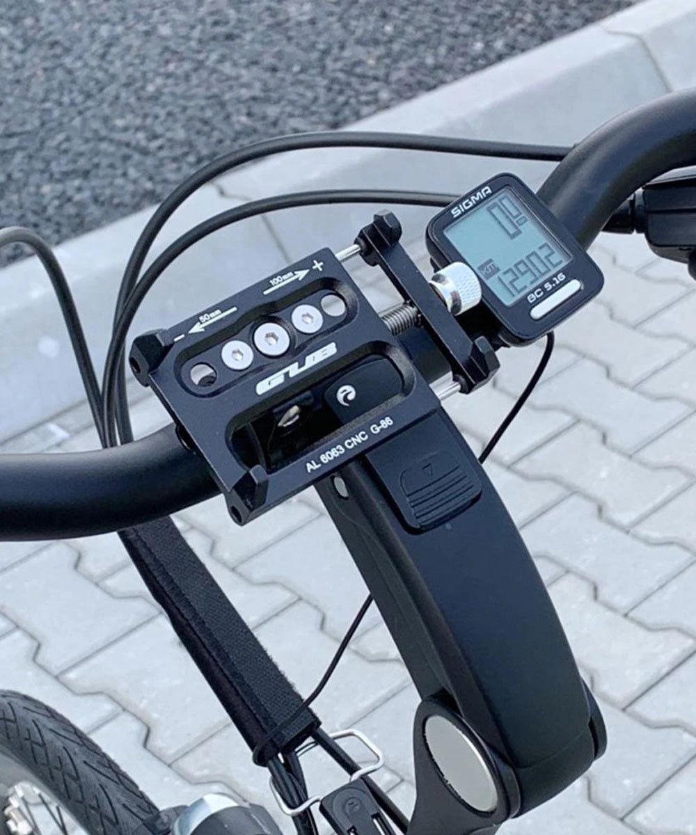 GUB Universele Fiets Telefoonhouder Voor Smartphone Zwart - Afbeelding 11