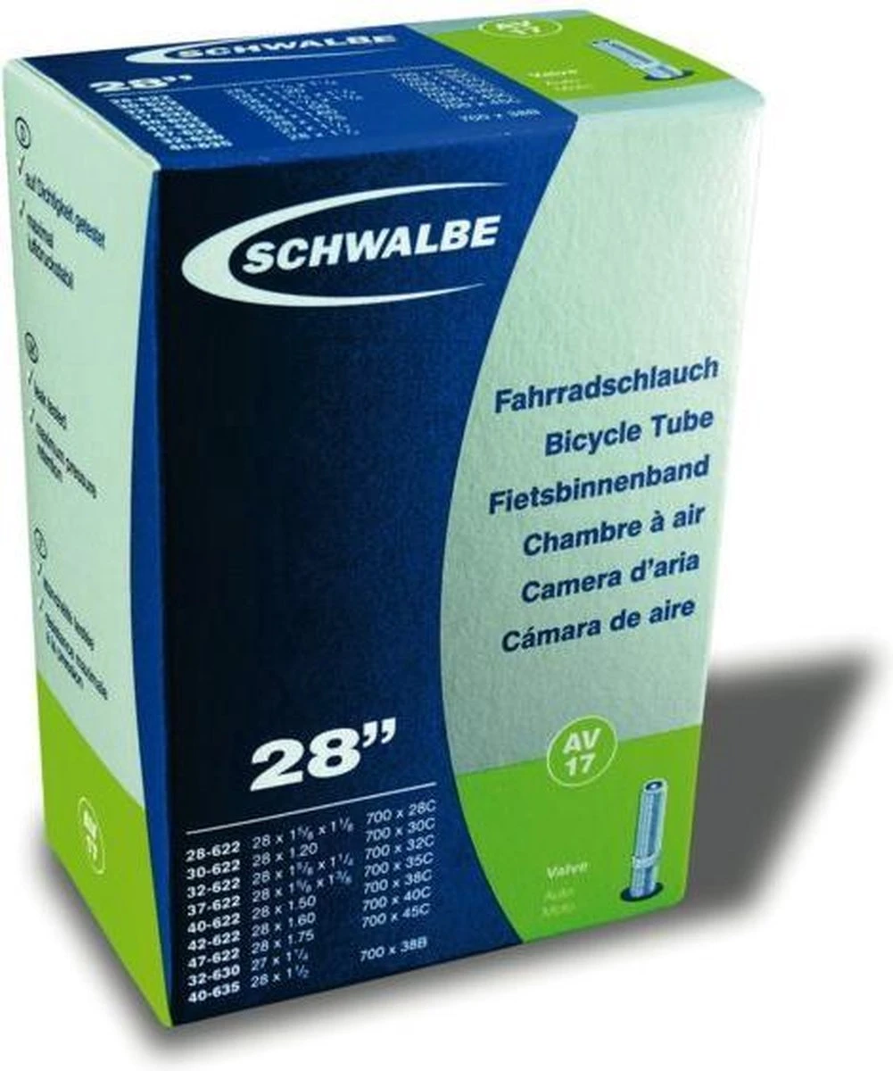 Schwalbe Binnenband - AV17 - 28 Inch X 1.10 - 1.75 - Auto Ventiel - 40mm - Afbeelding 10