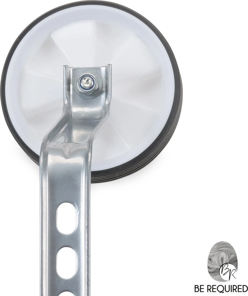 Be Required Stevige Zijwieltjes - 12 T/m 20 Inch - Zijwieltjes Voor Kinderfiets - Kinderfietsaccessoires - Wit - Afbeelding 5