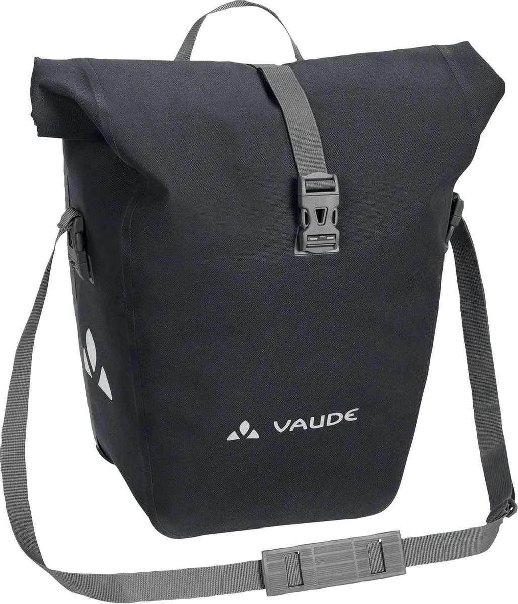 VAUDE Aqua Back Deluxe Single Fietstas - 24 L - Phantom Black - Waterdichte Rolsluiting