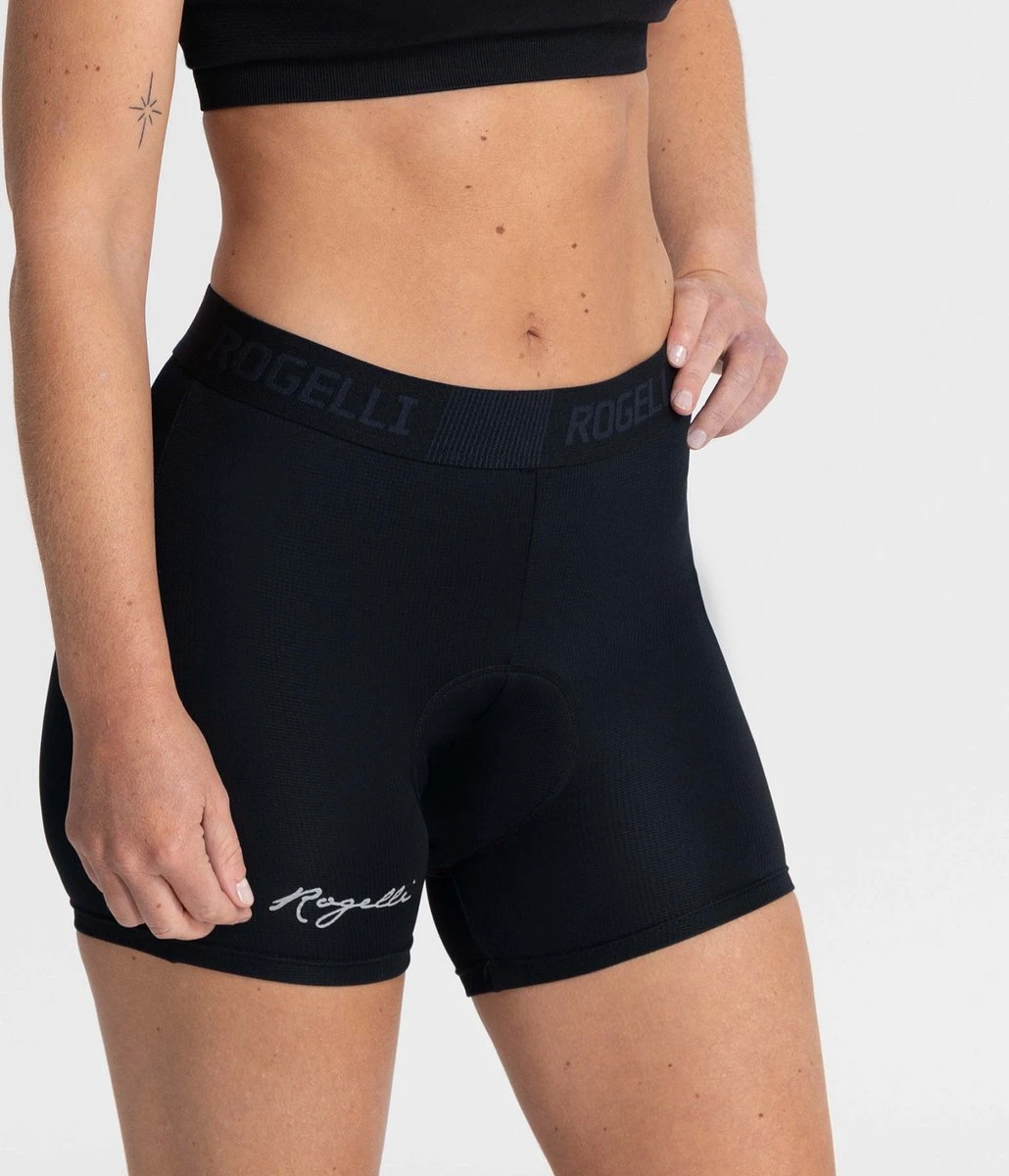 Rogelli Boxer For Ladies - Fiets-Ondershort Met Zeem - Dames - Maat 2XL - Zwart - Afbeelding 3