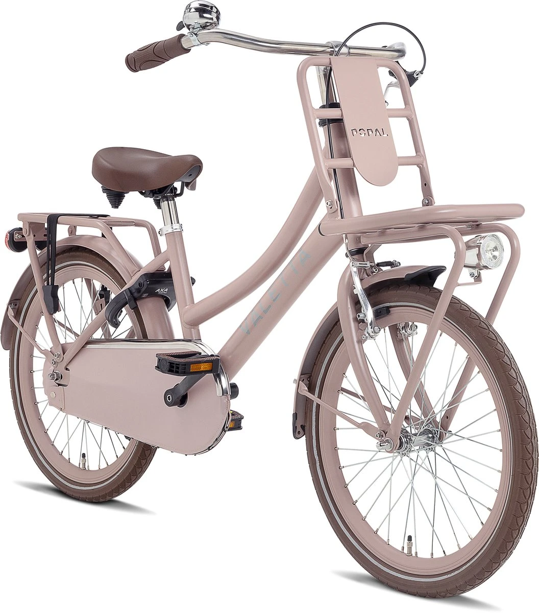 Valetta Cargo - Transportfiets - Meisjesfiets - 20 Inch - Mat Flamingo - Afbeelding 2
