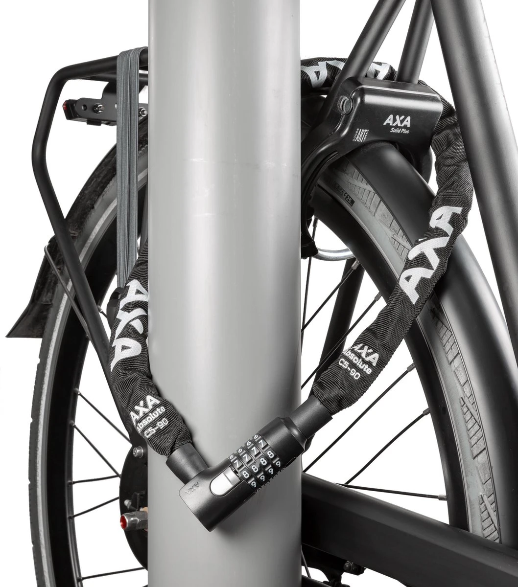 AXA Absolute 5 Kettingslot - Slot Voor Fietsen – Code - 90 Cm - 5 Mm - Zwart - Afbeelding 5