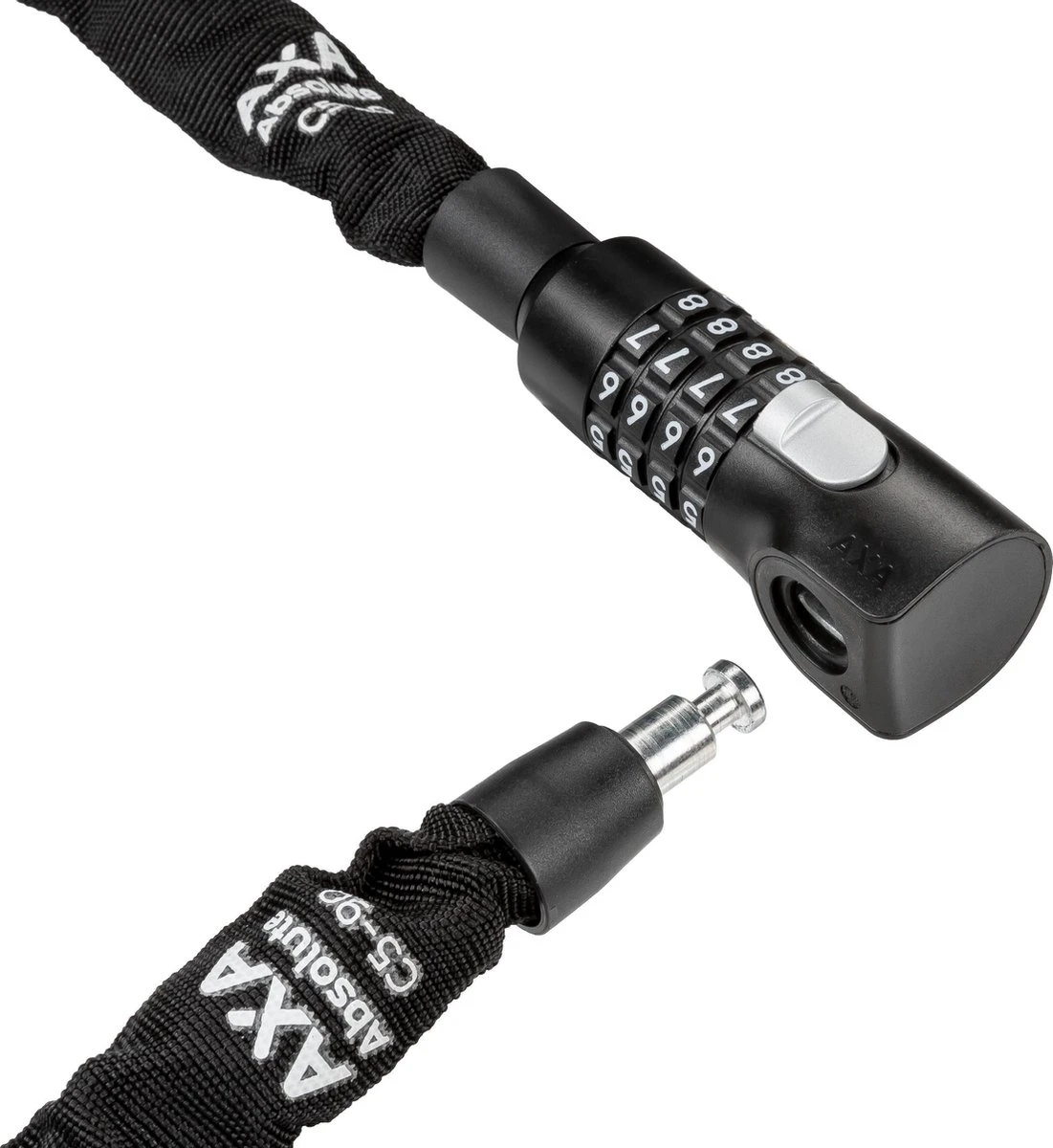 AXA Absolute 5 Kettingslot - Slot Voor Fietsen – Code - 90 Cm - 5 Mm - Zwart - Afbeelding 3