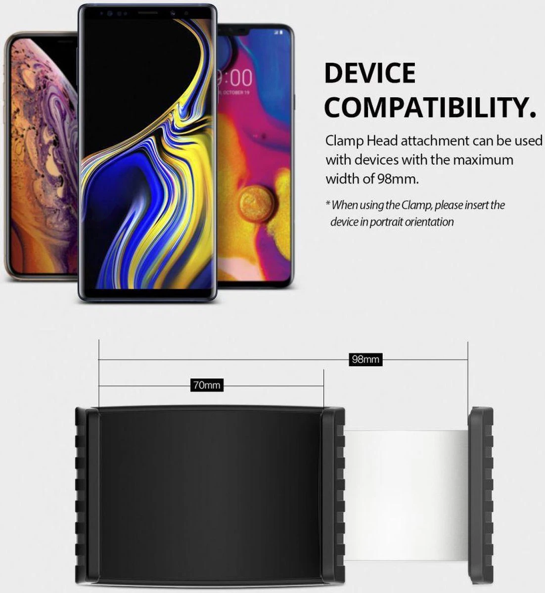 Ringke CD-Speler Houder Clamp Zwart - Afbeelding 6