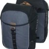 Basil Miles Dubbele Fietstas - Zwart - 34 Liter