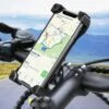 Telefoonhouder Fiets - Universeel - 360 Graden Draaibaar - Toepasbaar Op Motor, Brommer En Mountainbike - Zwart - IPhone 12 Pro / 11 / Samsung Galaxy S20 S21