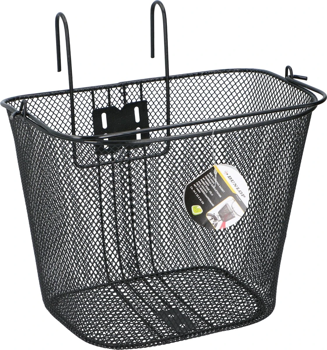 Zwarte Dunlop Fietsmand Voor Aan Het Stuur - 35 X 25 X 36 Cm - 22 Liter - Fietsmanden