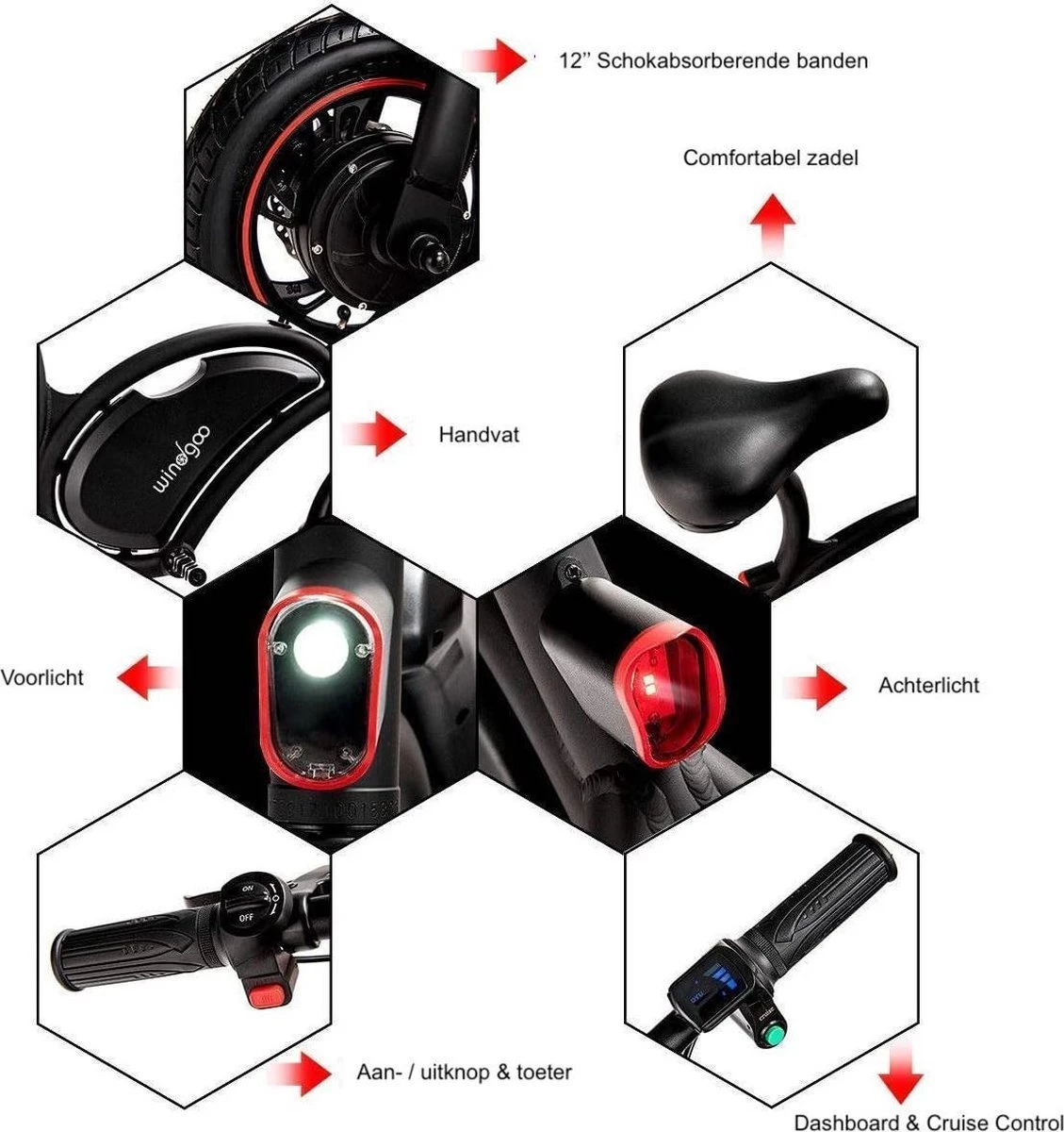 Windgoo B3 | Elektrische Mini-scooter | Opvouwbaar - Afbeelding 11