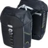Basil Miles Dubbele Fietstas MIK - Zwart - 34 Liter