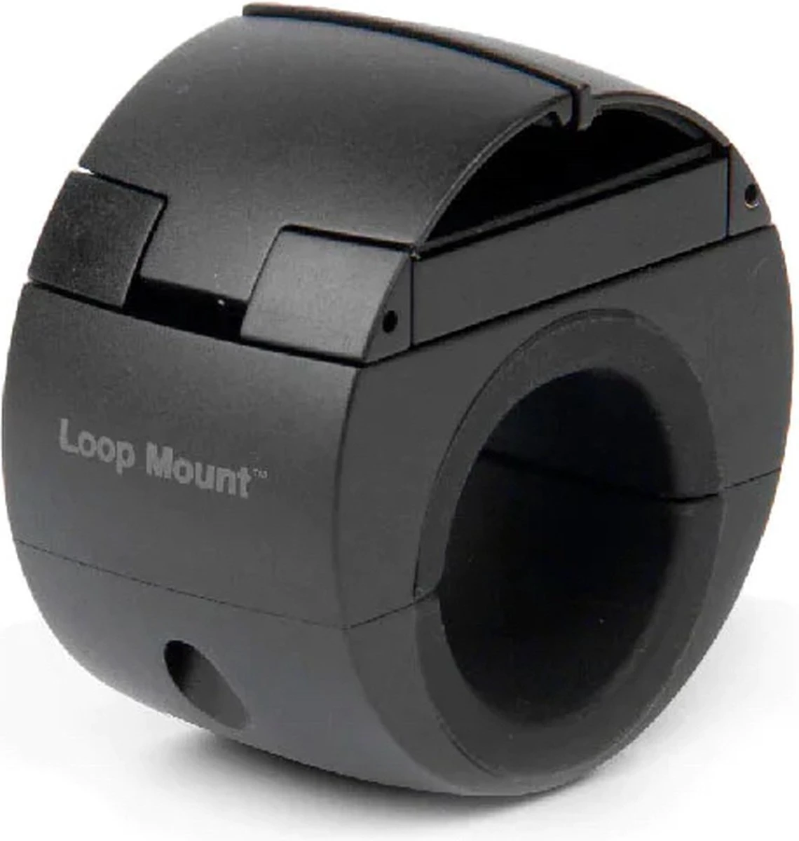 The Loop Mount Twist - Telefoonhouder Fiets - Fietshouder Voor Smartphones - Uniek Minimalistisch Design - Compact - Draaibaar - Zwart - Eenvoudige Montage - Werkt Met Ieder Telefoonhoesje - Voor Stuurmaat 22,2 Mm Tot 31,8 Mm