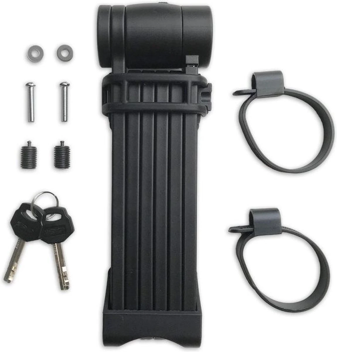 Sxp Vouwslot Art-2 Staal 100 Cm Zwart 11-delig - Afbeelding 5