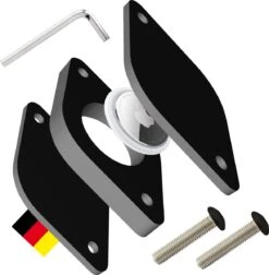 Dipos Fietshouder Compatibel Met Apple AirTag Fietsmontage Universeel Incl. Schroeven & Montagegereedschap E-fietsmontage Antidiefstal Tracering Zwart