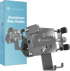 IMoshion Telefoonhouder Fiets - GSM Houder Fiets - Telefoonhouder Motor & Scooter - Universeel - Grijs