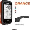 Magene C406 GPS Fietscomputer - Bluetooth - ANT+ - Inclusief Stuurhouder En Beschermhoes - Oranje