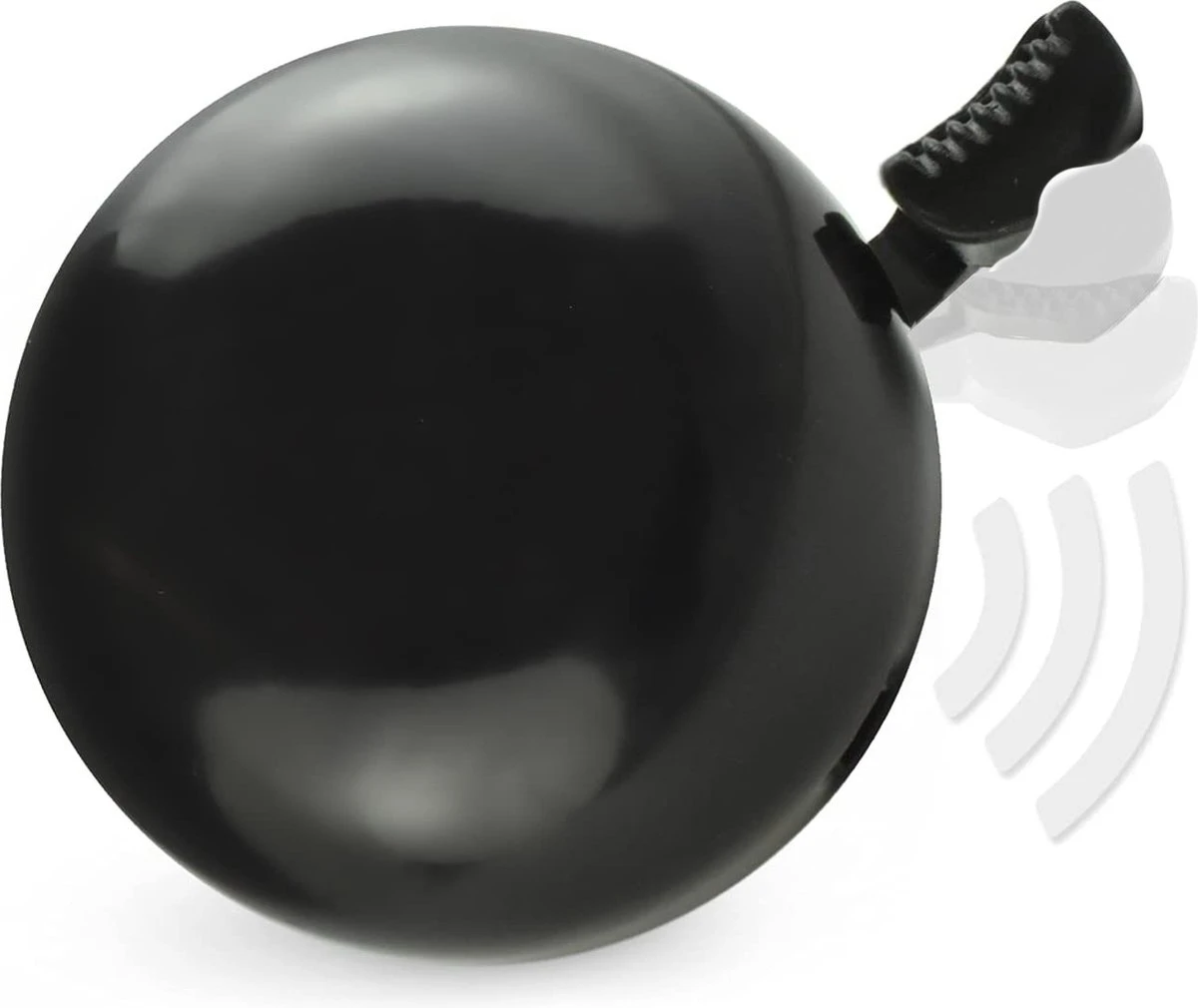 Fietsbel Zwart 5.5 Cm Stalen Fietsbel - Universele Fietsbel Zwart Hoorbare Klank. - Afbeelding 4