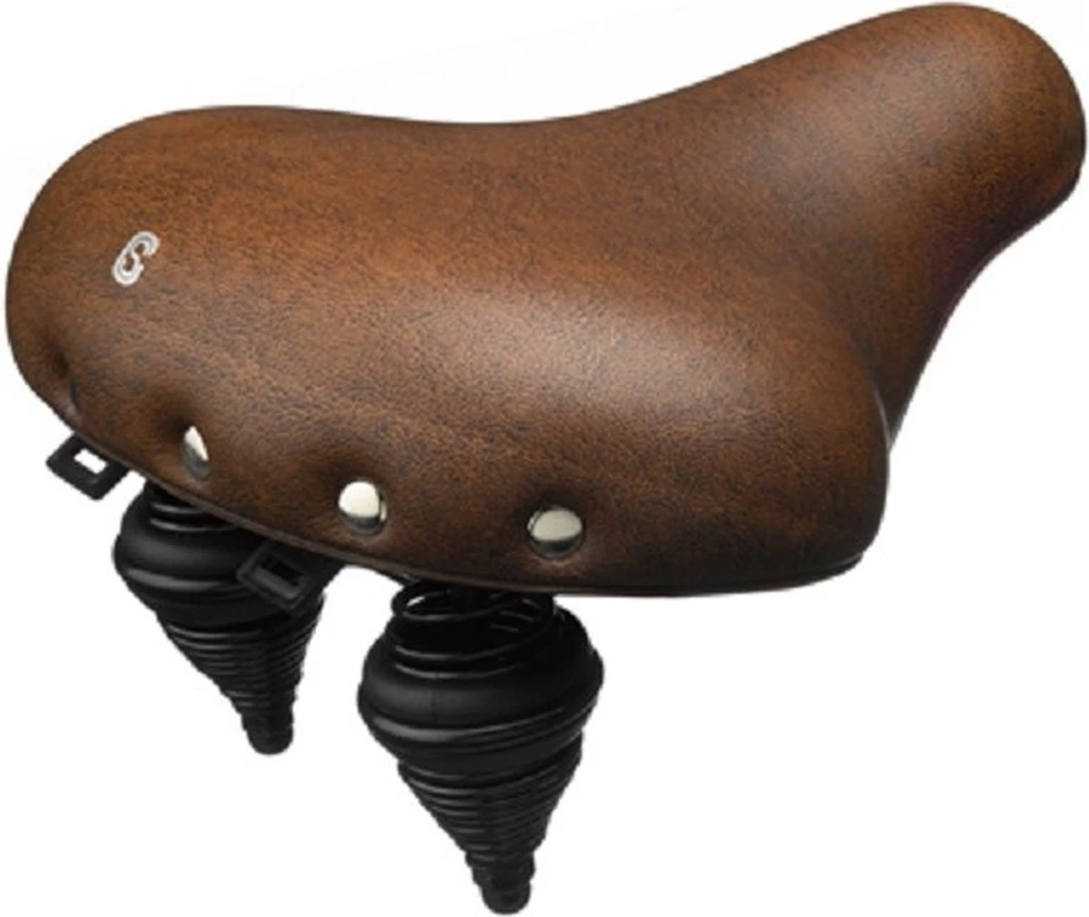 Selle Comfort Fietszadel Drifter - Bruin - Met Zwarte Hangveren - Afbeelding 4