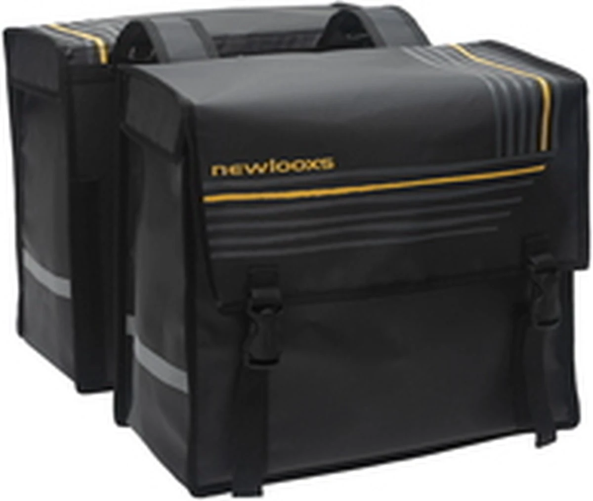 New Looxs Bisonyl Double Large Dubbele Fietstas - 66 Liter - Zwart - Afbeelding 10