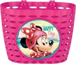 Marvel Disney Fietsmand Minnie Mouse Junior 20 Cm Roze