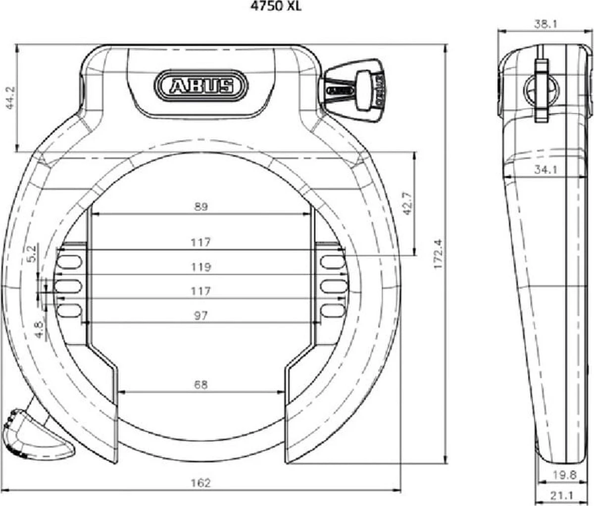 Abus Ringslot Amparo 2.0 4750XL - SL86737 - Afbeelding 2