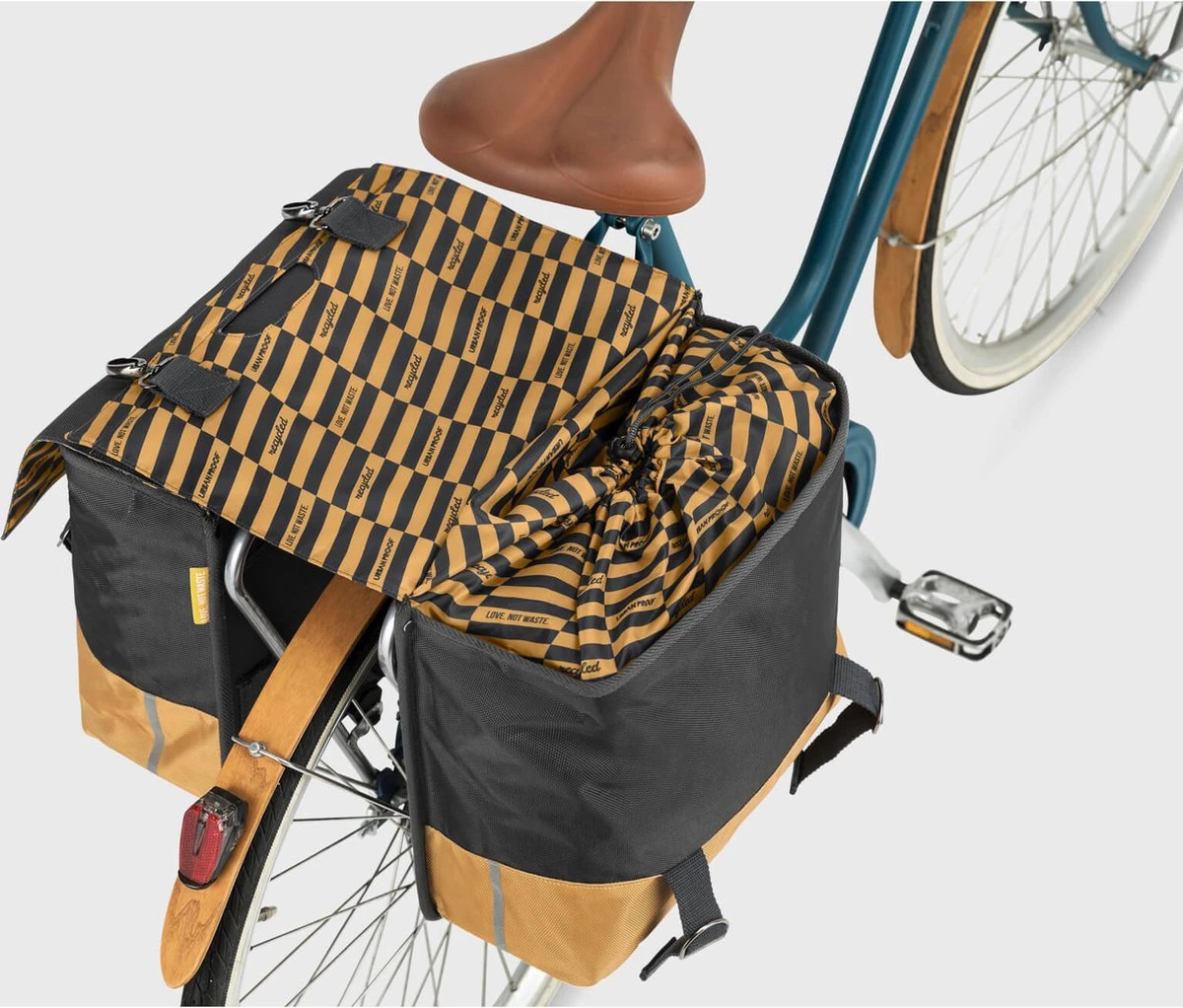 Urban Proof Fietstas Dubbel 40L Recycled Grijs Geel - UP400580 - Afbeelding 14