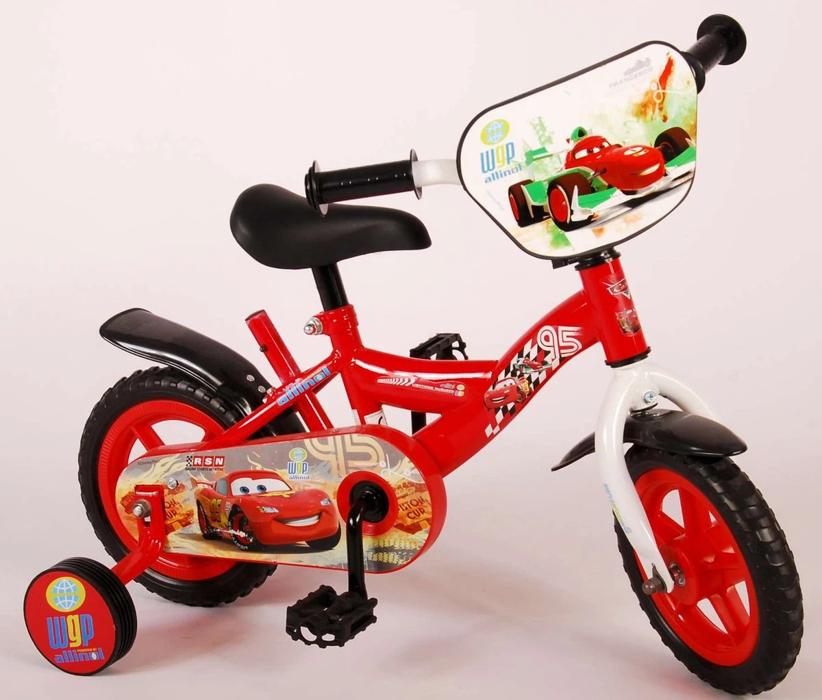 Disney Cars Kinderfiets - Jongens - 10 Inch - Rood - Doortrapper - Afbeelding 13