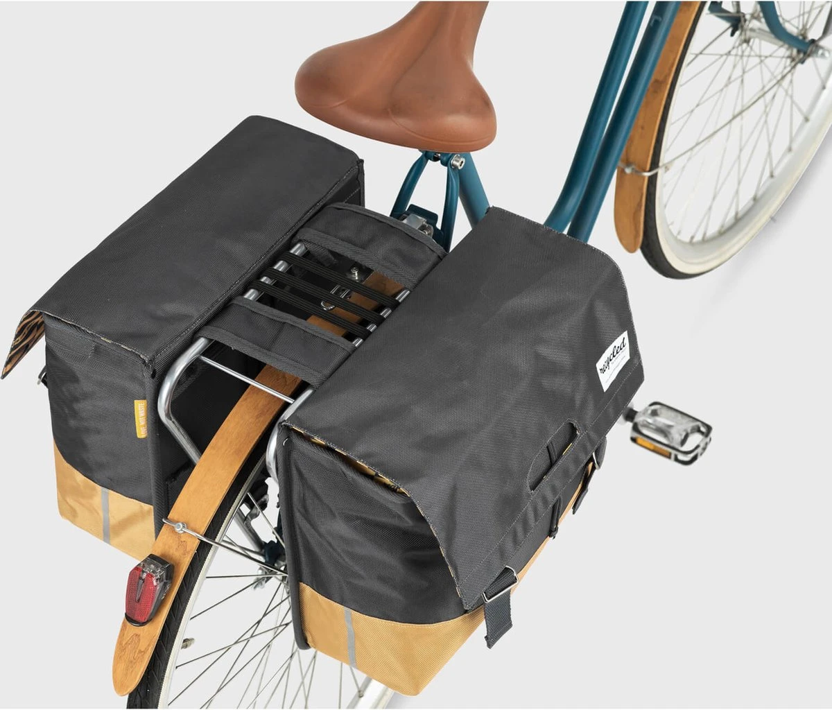 Urban Proof Fietstas Dubbel 40L Recycled Grijs Geel - UP400580 - Afbeelding 6
