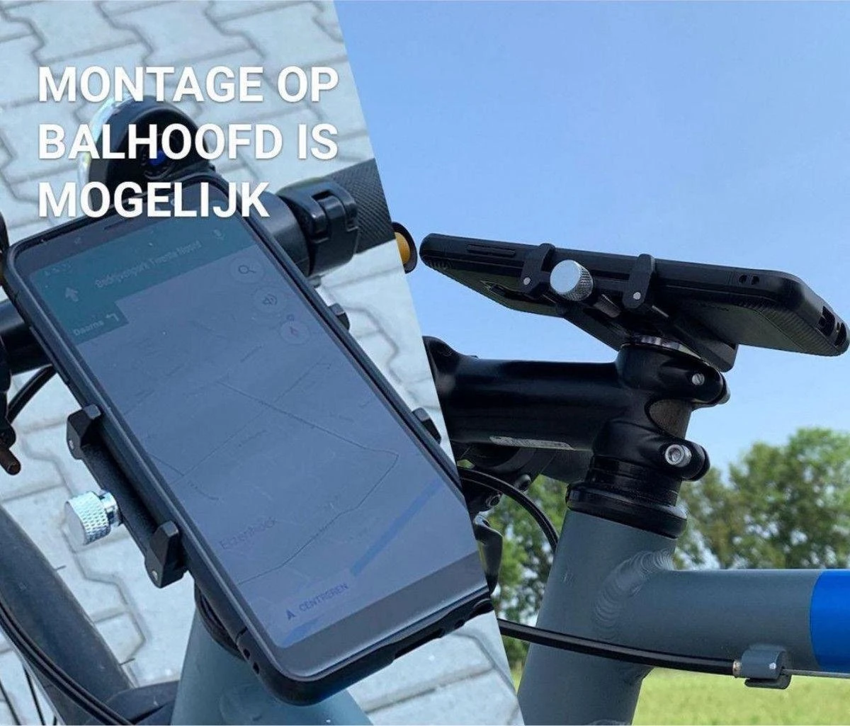GUB Universele Fiets Telefoonhouder Voor Smartphone Zwart - Afbeelding 12