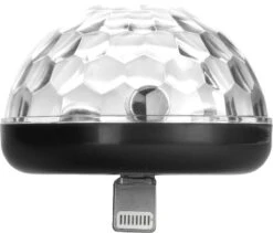 Kikkerland Discolamp - IPhone - Via De Lightning Connector Van Je Telefoon - Zwart