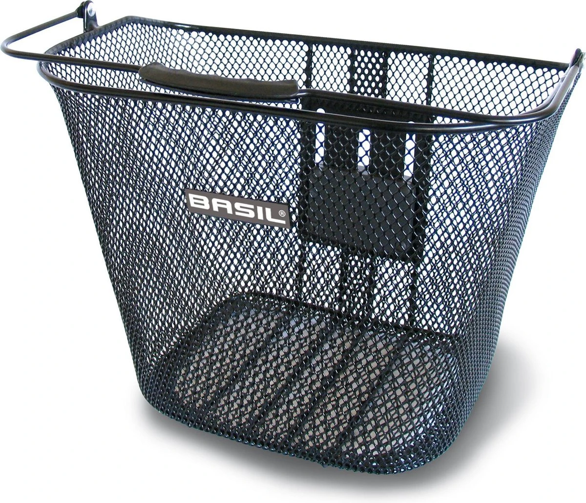 Basil Bremen BE - Fietsmand - Inclusief Systeem - Voorop - Zwart