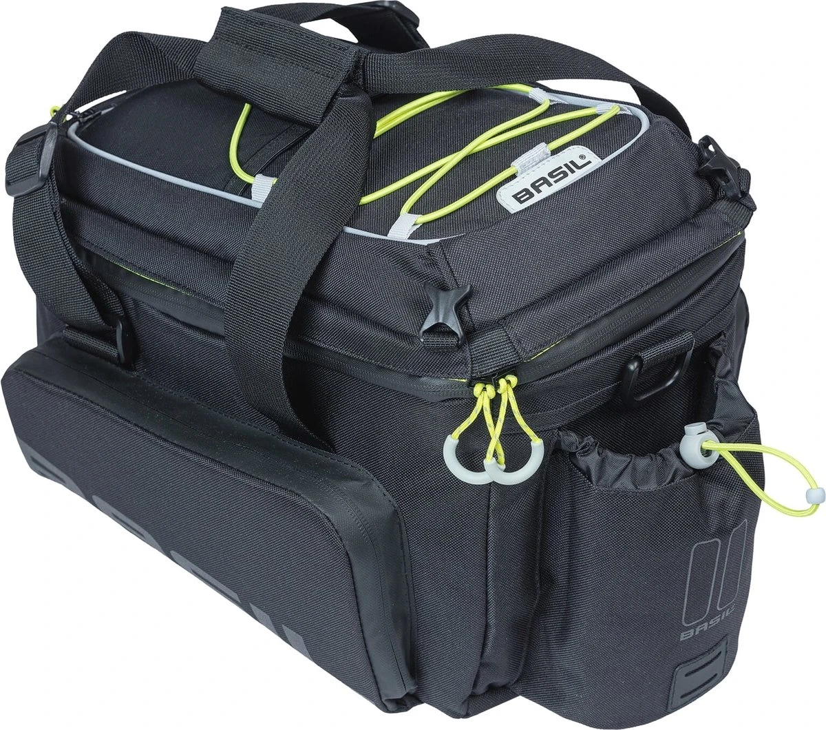Basil Miles XL Pro Bagagedragertas MIK - 9-36 Liter - Zwart/Grijs - Afbeelding 2