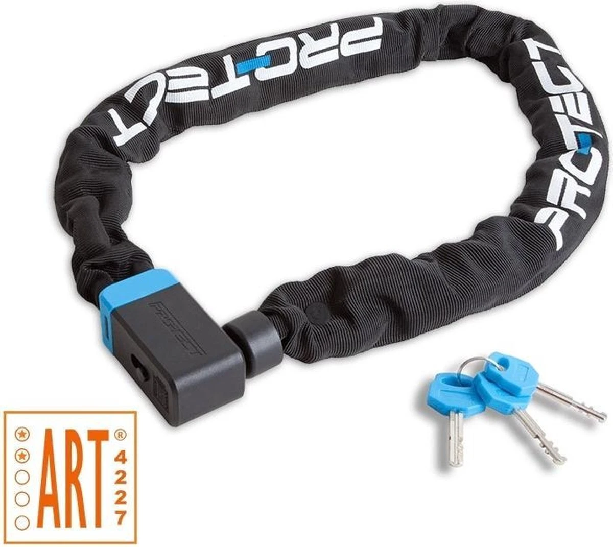 Pro-Tect Cubic ART2 Kettingslot | Premium Kwaliteit | 9mm X 120cm | Gehard Staal | 2550g | Fietsslot E-bike Slot Brommerslot - Afbeelding 2