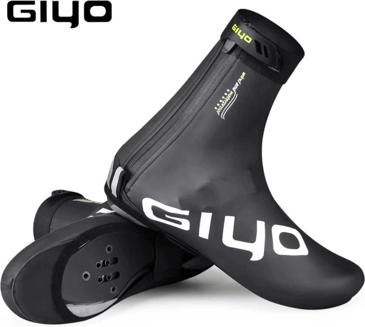 Giyo Overschoenen - Maat 41-43 (L) - 1 Paar - Mountainbike - Wielrennen - Zwart - Wind En Waterdicht - Waterproof - Regen - Vorst