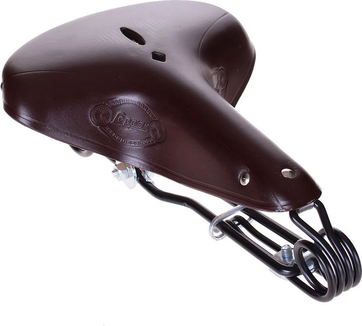 Lepper L-85 Hammock Fietszadel - Leer - Heren - Bruin - Afbeelding 4