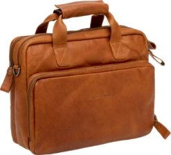 New Looxs Cali Laptoptas Fietstas - Leer - 15 Inch Laptopvak - 17 Liter - Cognac