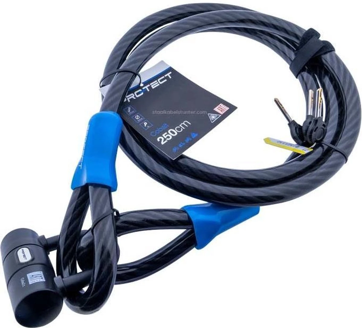 Pro-tect Cobalt Kabelslot 2,5 Meter Lang | ø20mm X 250cm | ART1 En VBV Keuring | Staalkabel Met Lussen En Hangslot | Slot Tuinmeubelen Terras Bootslot Jet Ski - Afbeelding 9