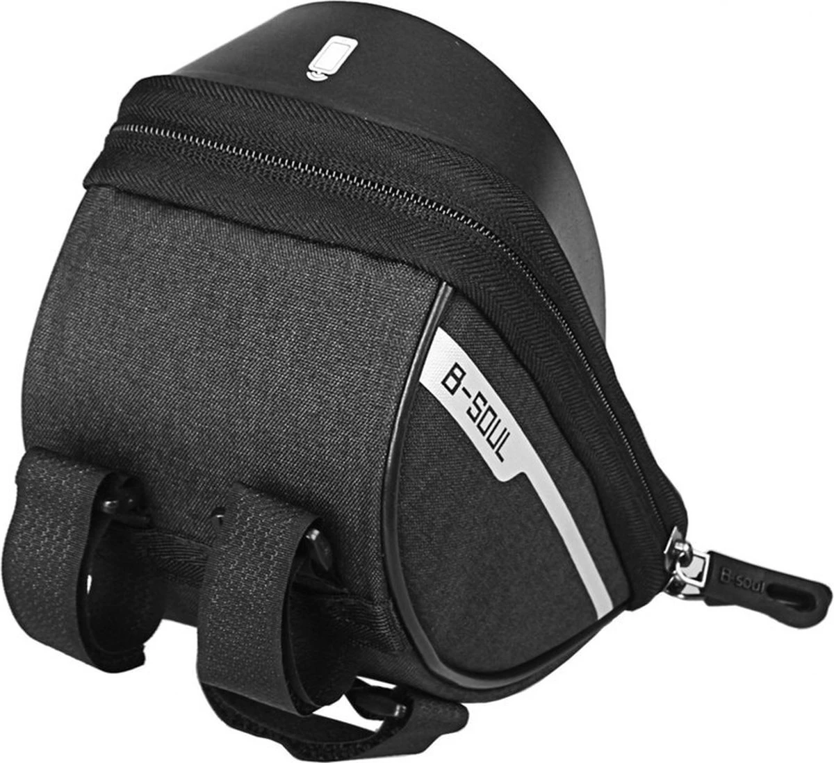 TechU™ Telefoonhouder Voor Fiets – Waterdichte Fietstas – Opbergruimte – Geschikt Voor Mobiel Tot 18 Cm / 7 Inch – Zwart - Afbeelding 8