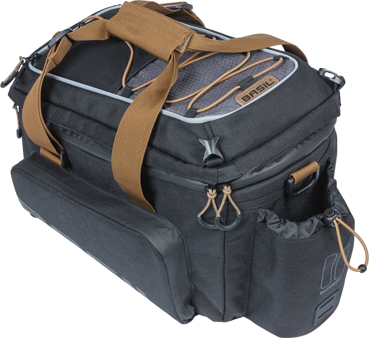 Basil Miles XL Pro Bagagedragertas MIK - 9-36 Liter - Zwart/Grijs - Afbeelding 3