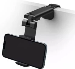 Airplane Buddy® Telefoonhouder - Vliegtuig - Bureau - Tafel - Trein - Auto - Koken - Multifunctioneel - Universeel - 360 Graden Draaibaar - Zwart