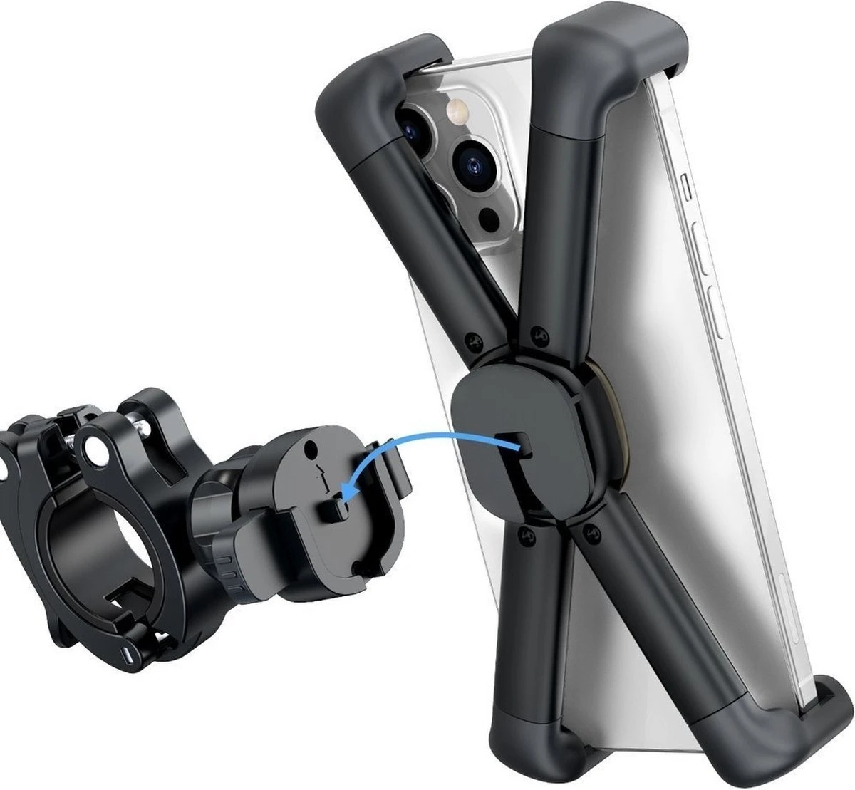Baseus 360° Fiets Telefoonhouder Voor Smartphones 4.7 Tot 6.7 Inch - Afbeelding 9
