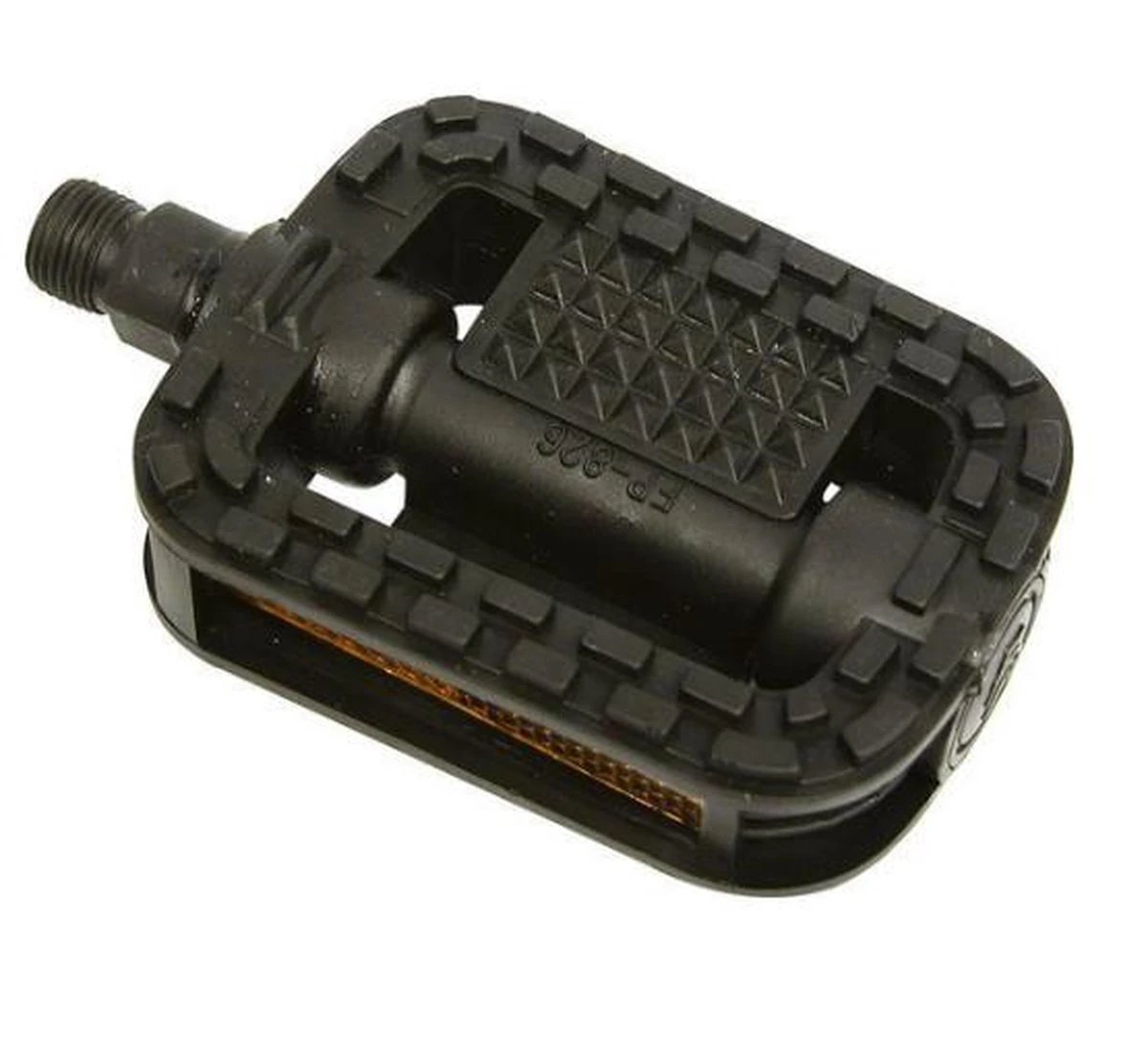 Fiets Pedalen - Anti Slip - Trappers Voor Fiets Met Reflector - 14.2mm Schroefdraad - 9/16 Inch -Zwart - Afbeelding 3