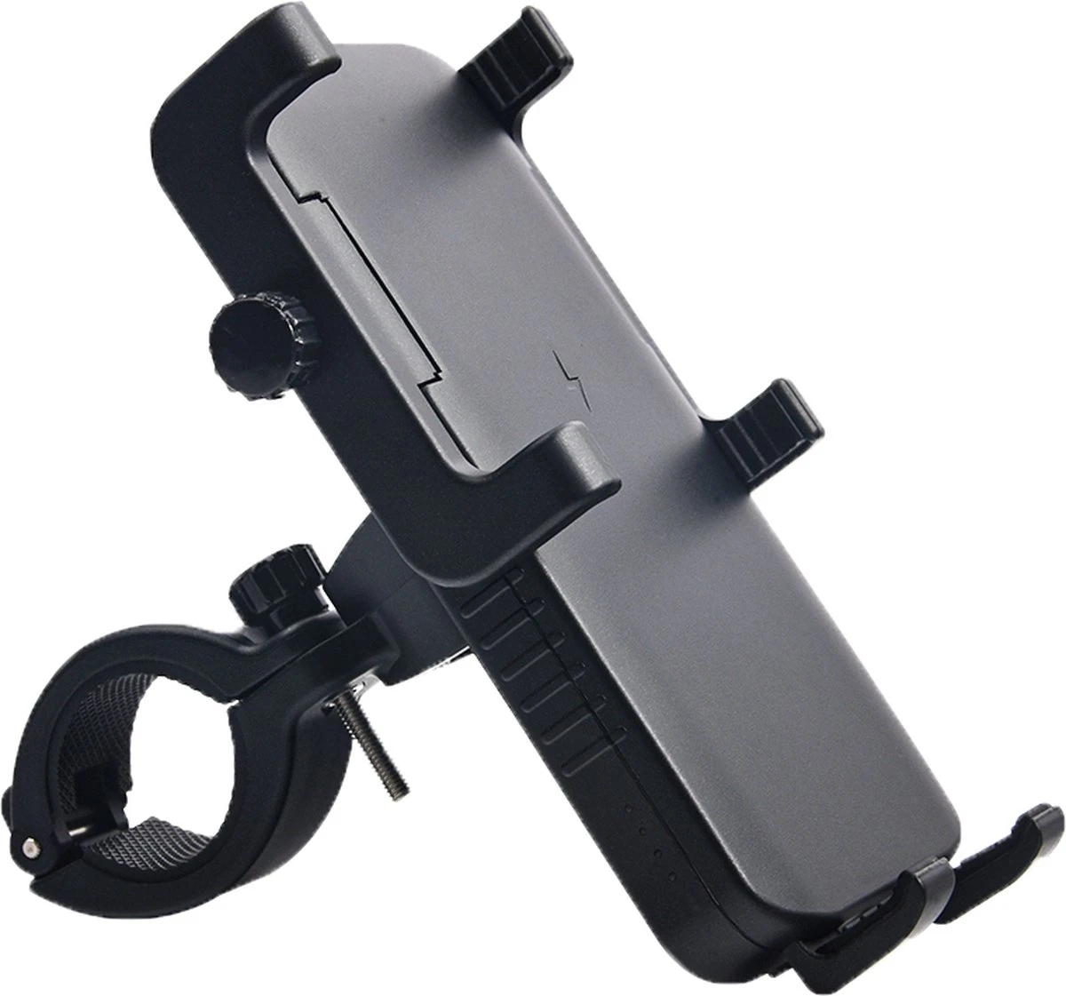 Lightyourbike ® POWER - Telefoonhouder Fiets Met Powerbank - 5.000 MAh - LED Koplamp