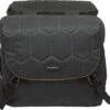 New Looxs Quilted Mondi Joy Double Dubbele Fietstas - 38 Liter - Zwart