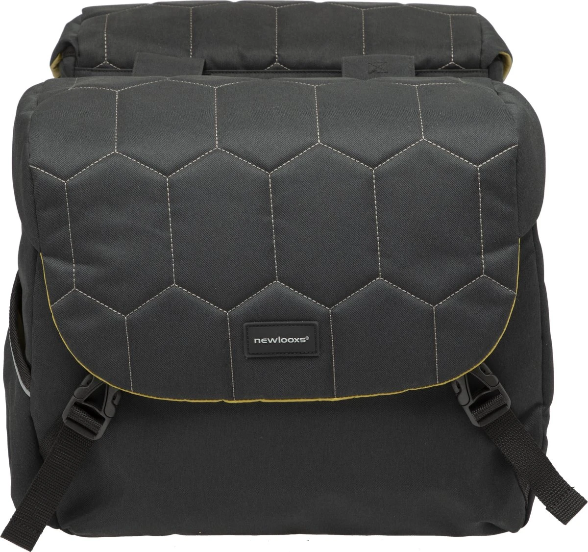 New Looxs Quilted Mondi Joy Double Dubbele Fietstas - 38 Liter - Zwart