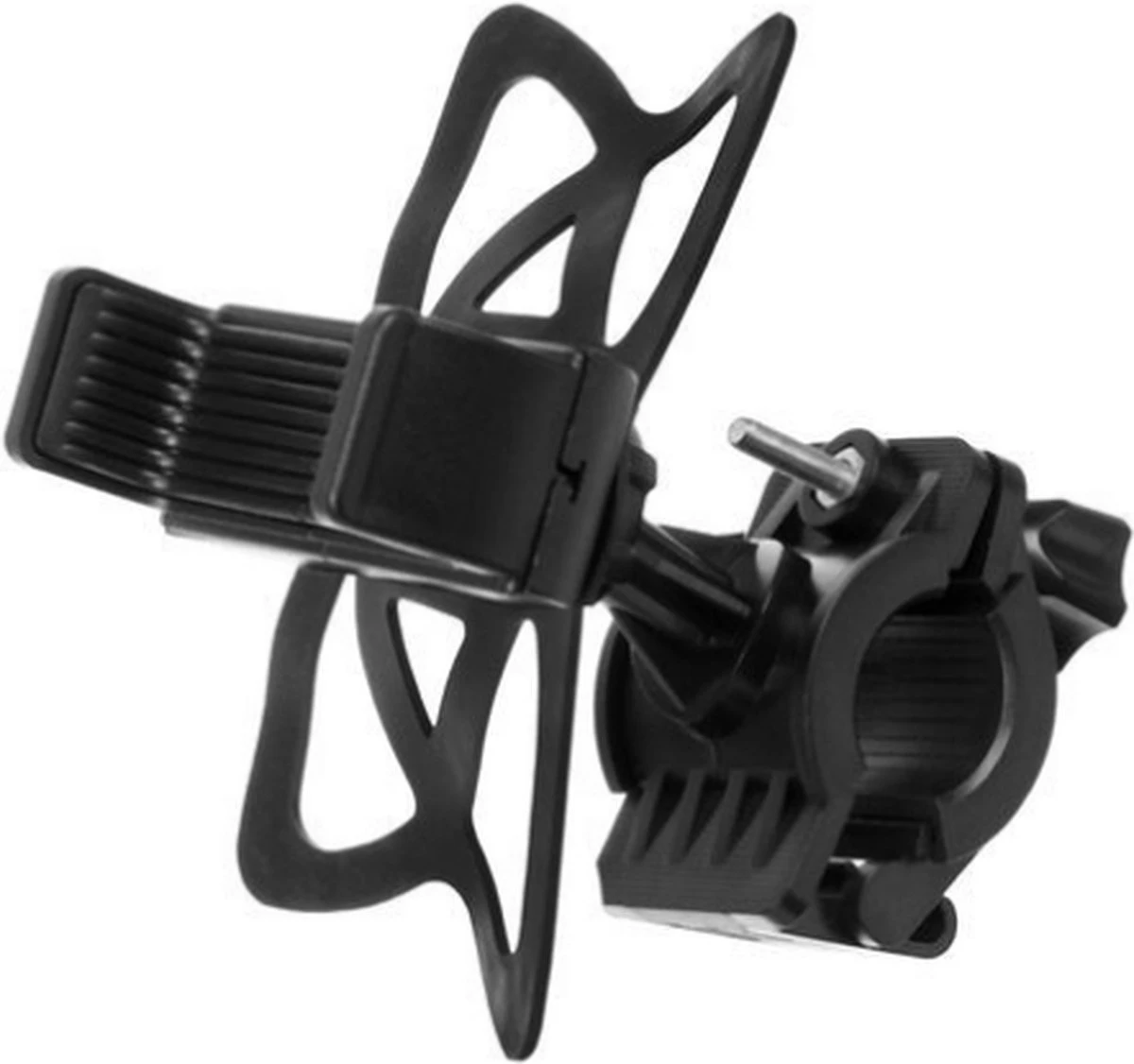 Merkloos Telefoonhouder Fiets Universeel - Stuur Telefoonhouder - 360 Draaibaar Telefoon Houder Fiets - Telefoonhouder Motor - Telefoonhouder Scooter -Zwart - Afbeelding 4