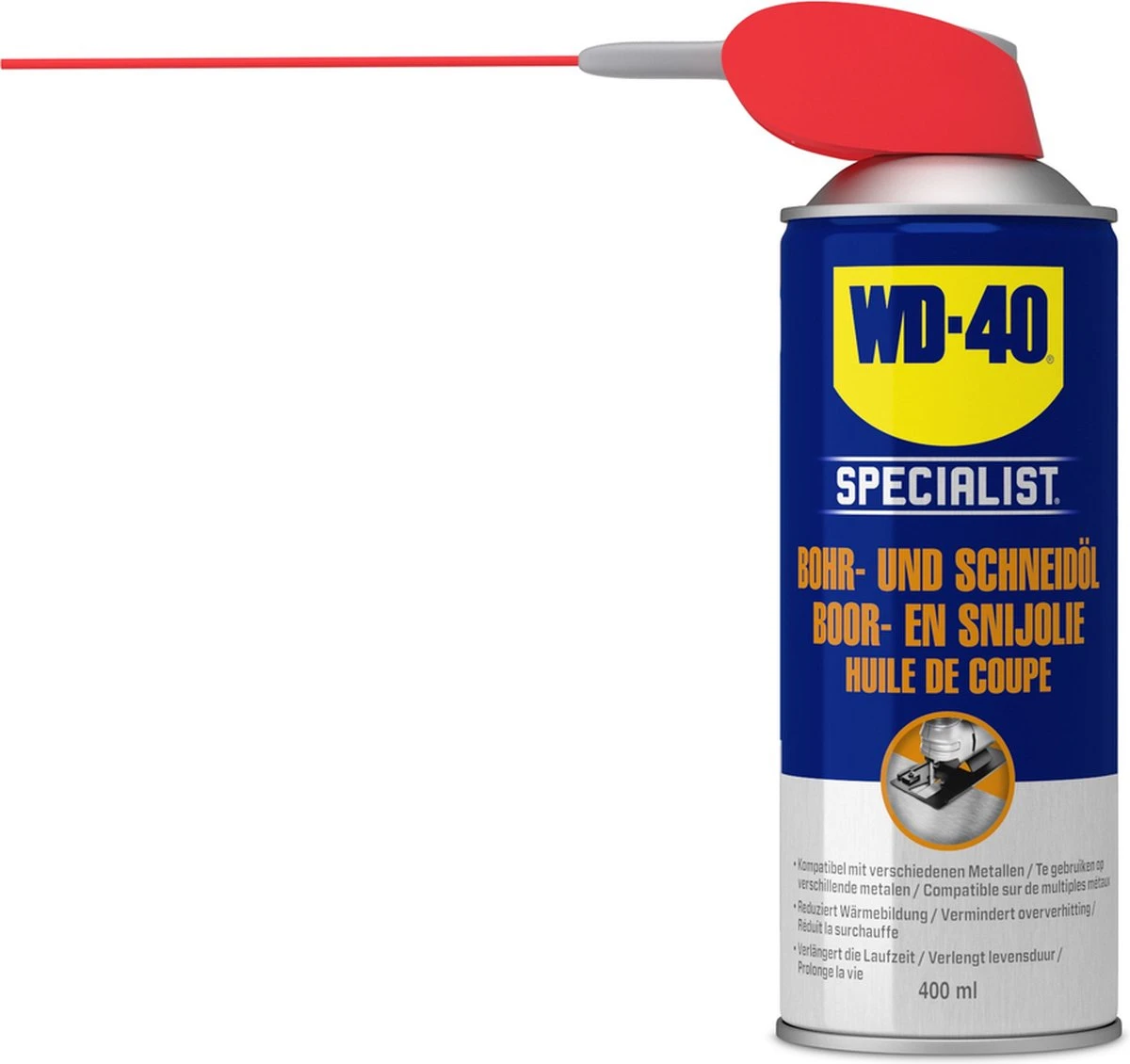 WD-40 Specialist® Boor- & Snijolie - 400ml - Smeerolie - Smeermiddel - Verlengt Levensduur Van Boor- En Snijgereedschap - Afbeelding 2