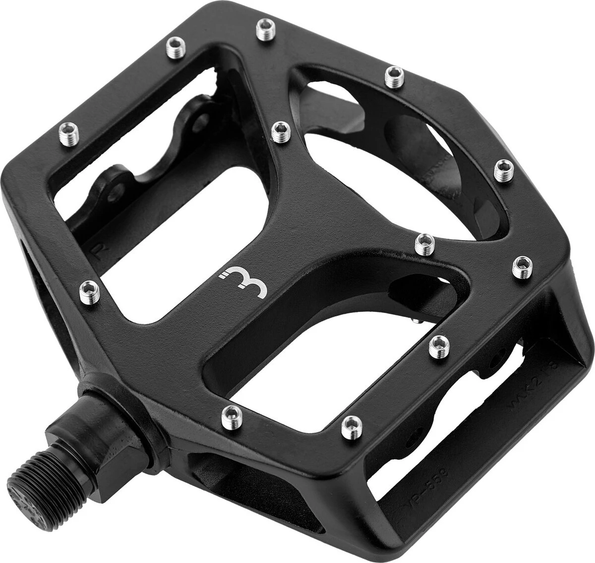 BBB Cycling MountainHigh Set Fietspedalen MTB - Platformpedalen - Antislip Mountainbike Pedalen - Mat Zwart - BPD-32 - Afbeelding 7