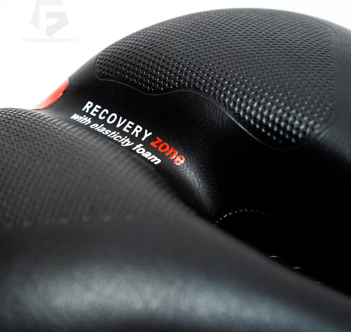 Voltano Fietszadel Met Gelpads - Zwart/Rood - Uitsparing - Zadelvering - Unisex - Incl. Gratis Zadelstrop - Afbeelding 10