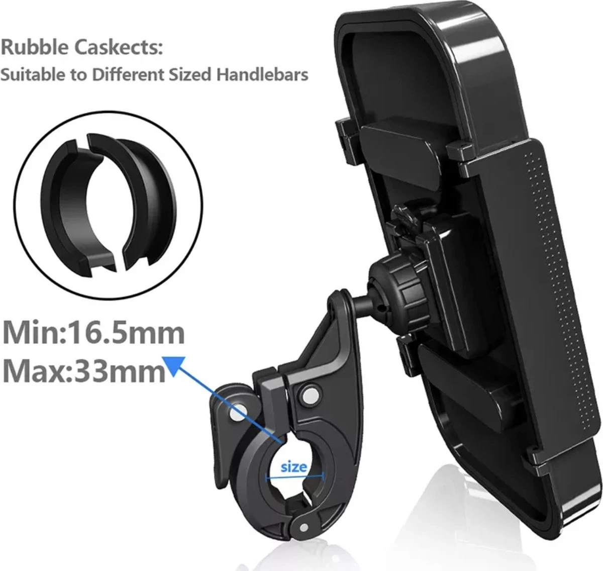 Merkloos Universele Telefoon Houder - Waterdicht Motorfiets Fiets Telefoon Houder Voor Stuur - Afbeelding 4