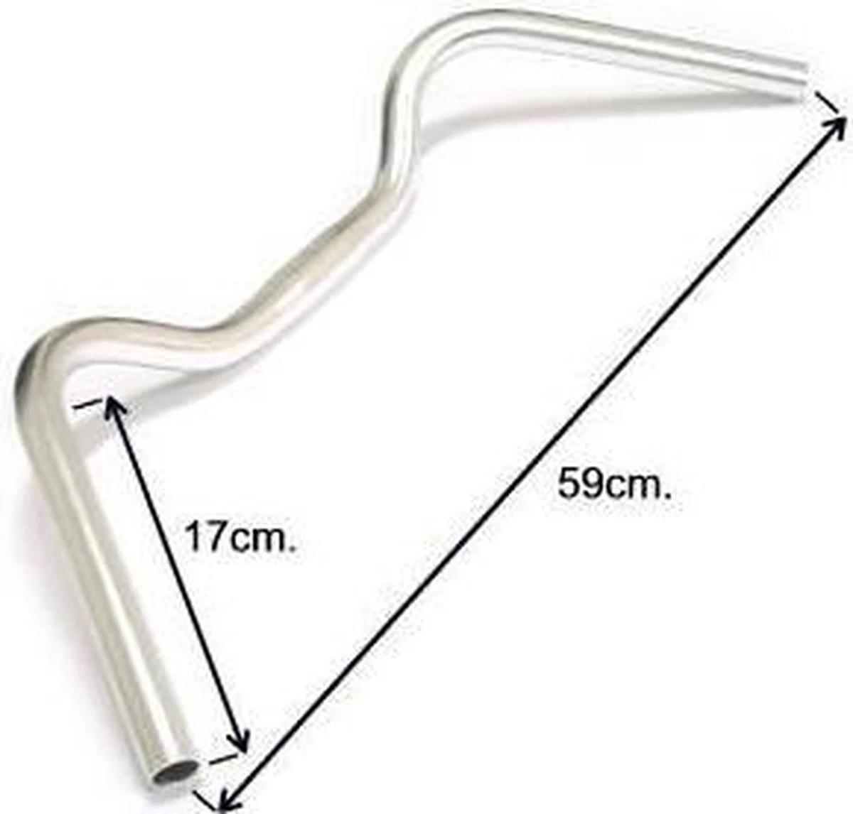 Ergotec Stuur Stadsfiets Stuttgart 22,2/ 590/ 25,4 Mm Zilver - Afbeelding 3